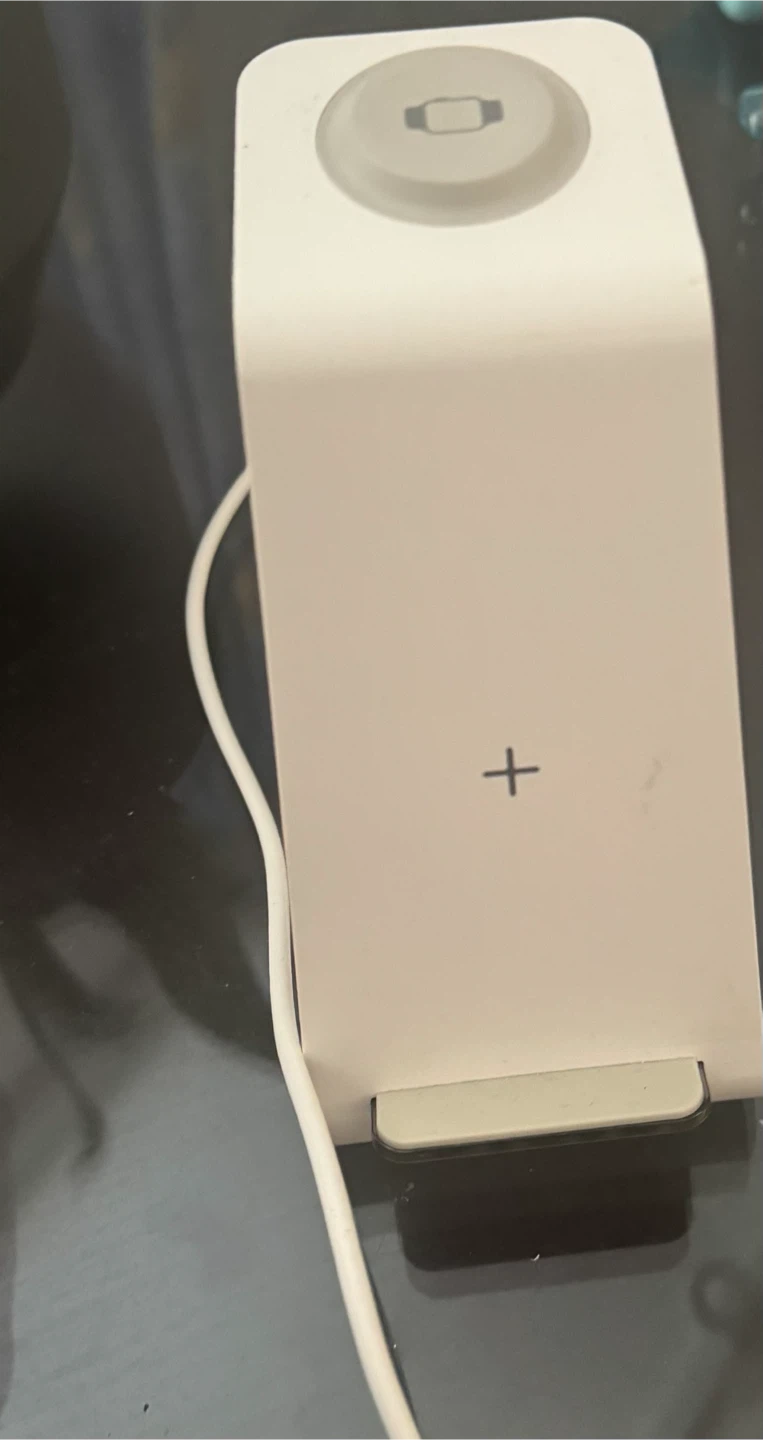 White Wireless Charging Stand with AC Adapter