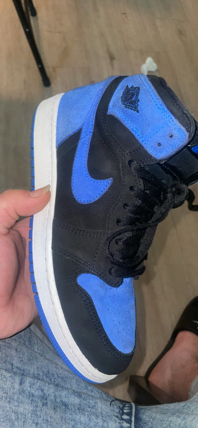 Nike Air Jordan 1 High Royal Blue Suede Sneakers