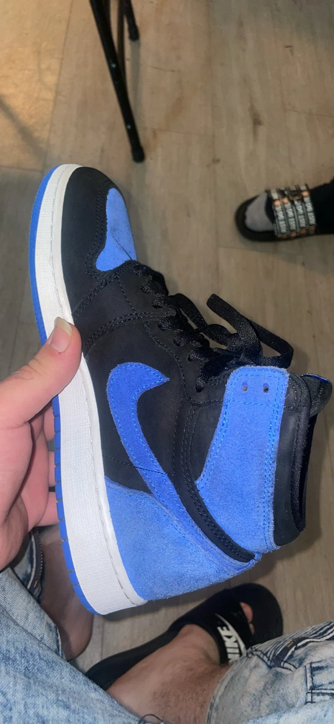 Nike Air Jordan 1 High Royal Blue Suede Sneakers - photo 2