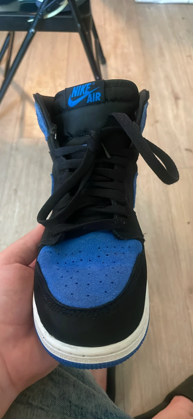 Nike Air Jordan 1 High Royal Blue Suede Sneakers - photo 3
