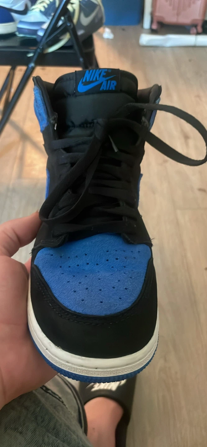 Nike Air Jordan 1 High Royal Blue Suede Sneakers - photo 4