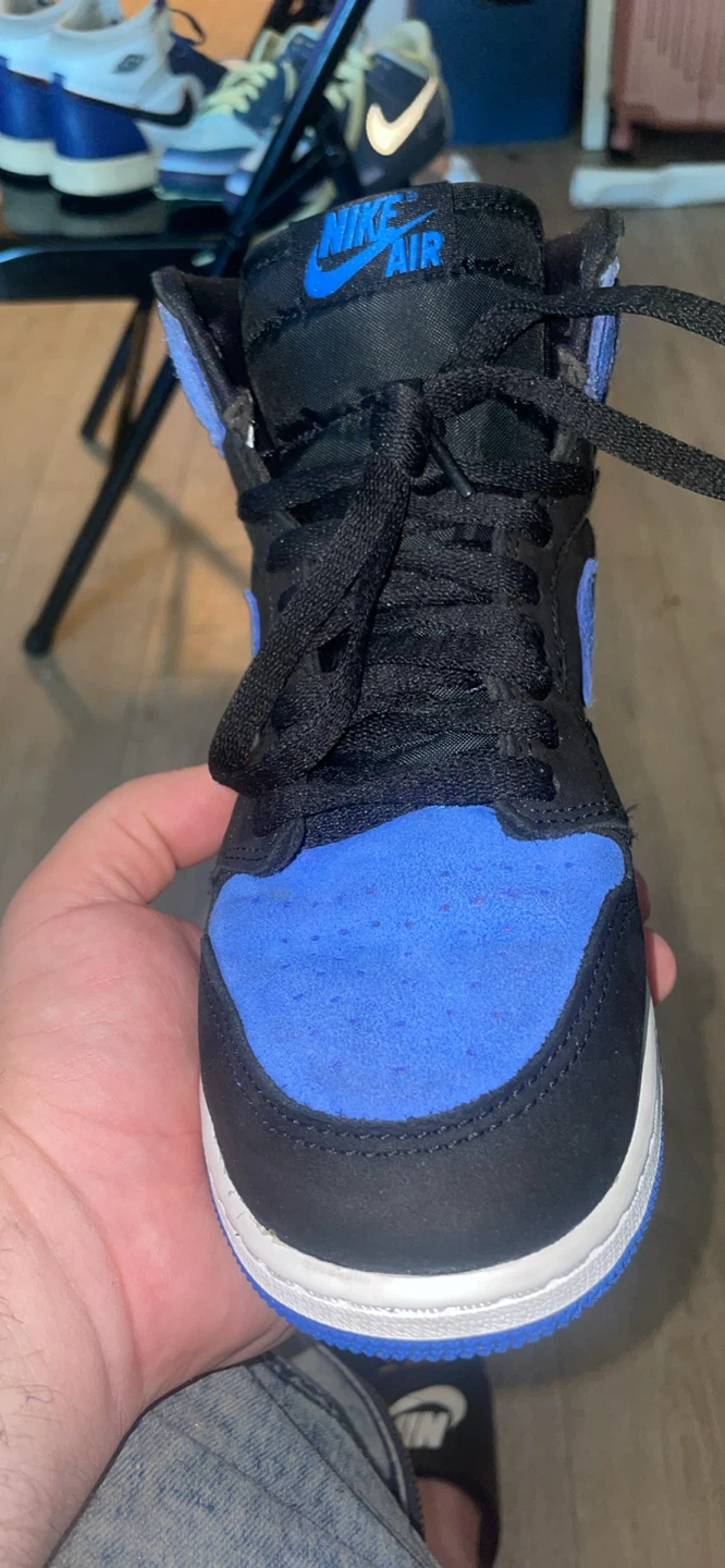 Nike Air Jordan 1 High Royal Blue Suede Sneakers - photo 5
