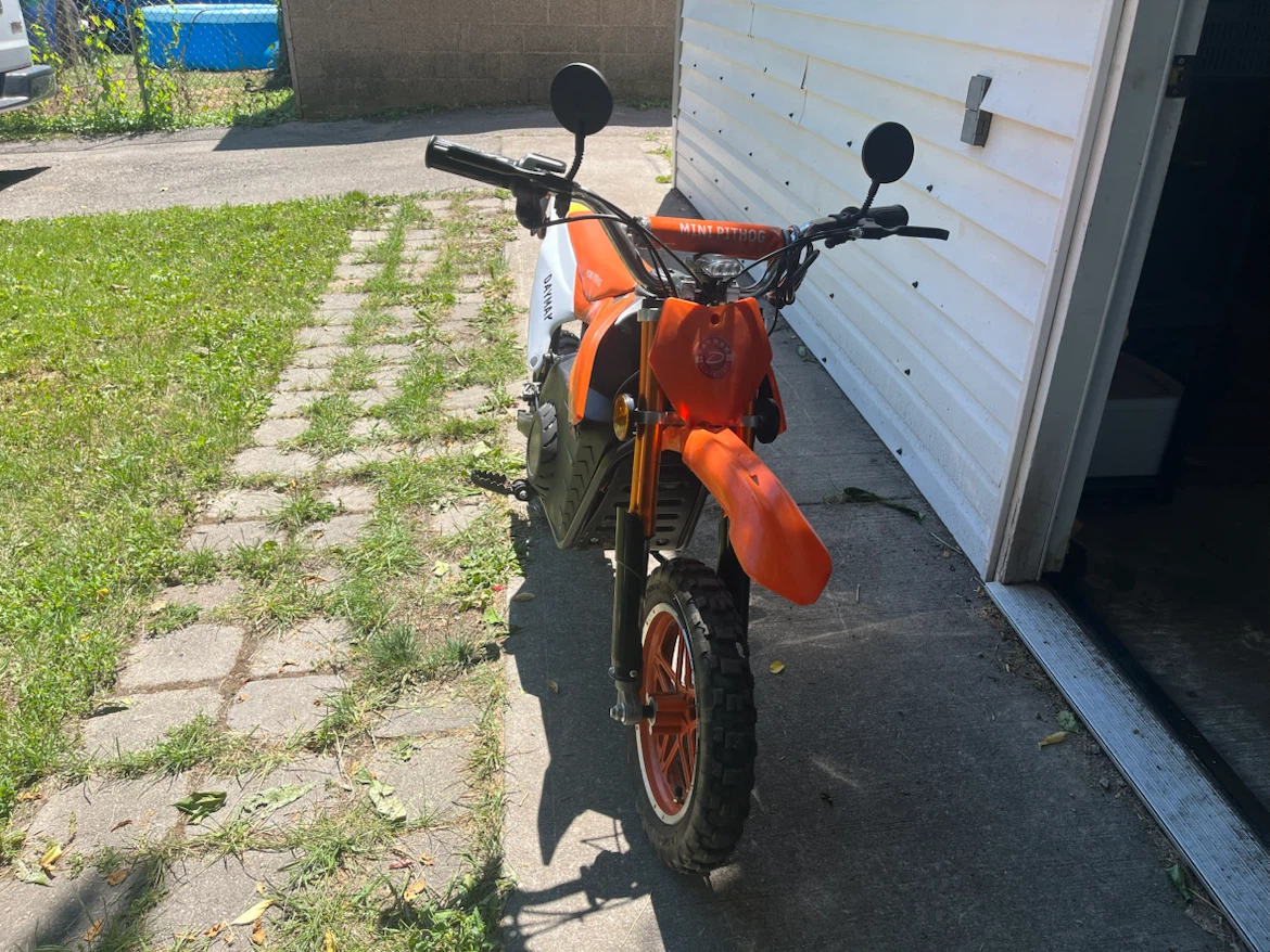 Orange Electric Mini Pithog Dirt Bike - photo 2