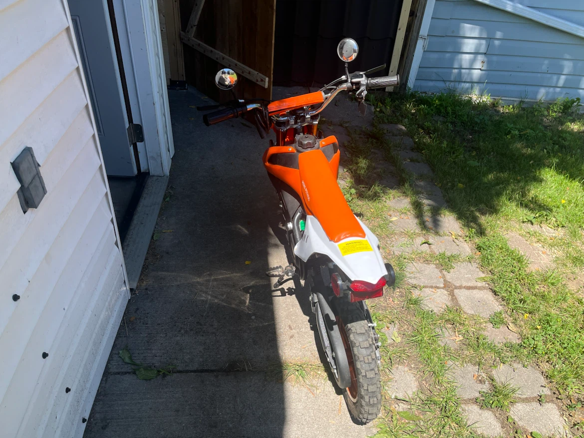 Orange Electric Mini Pithog Dirt Bike - photo 3