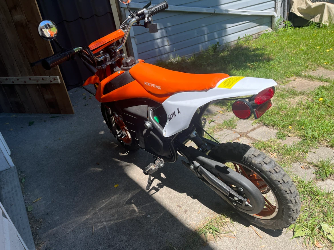 Orange Electric Mini Pithog Dirt Bike - photo 4