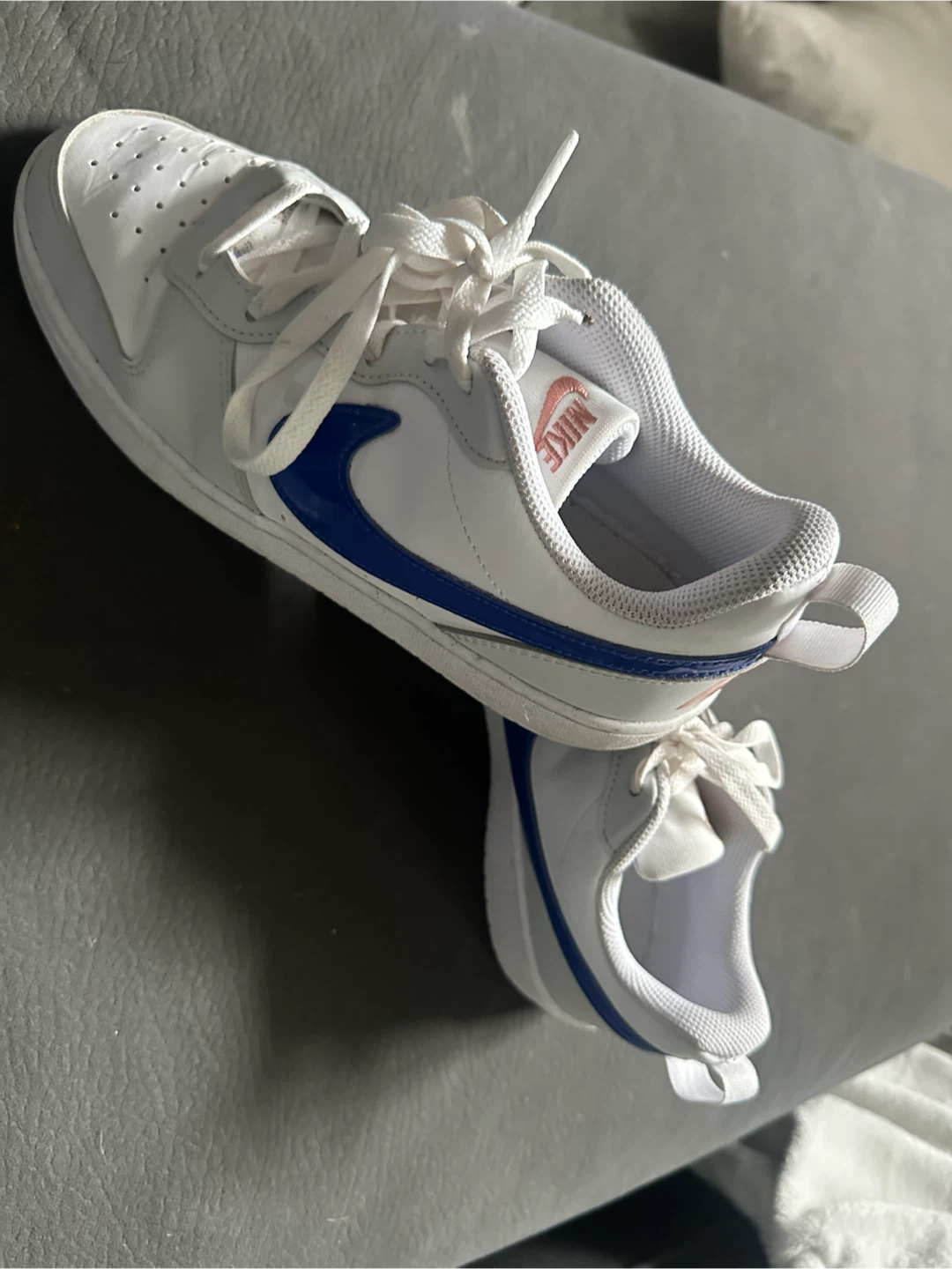 Nike Air Force’s Youth Size 7Y White Blue Shoes - photo 4