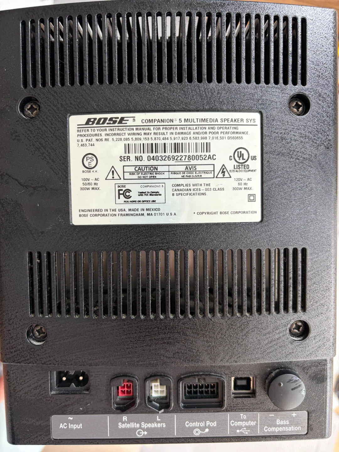 Bose Companion 5 Multimedia Speaker System - photo 2