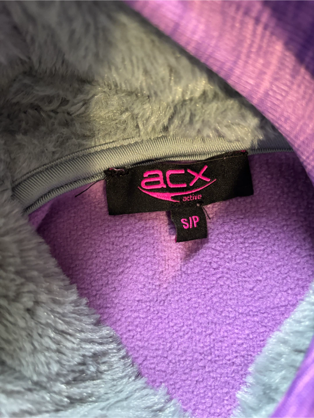 ACX Active Purple Faux Fur Lined Hoodie - photo 4