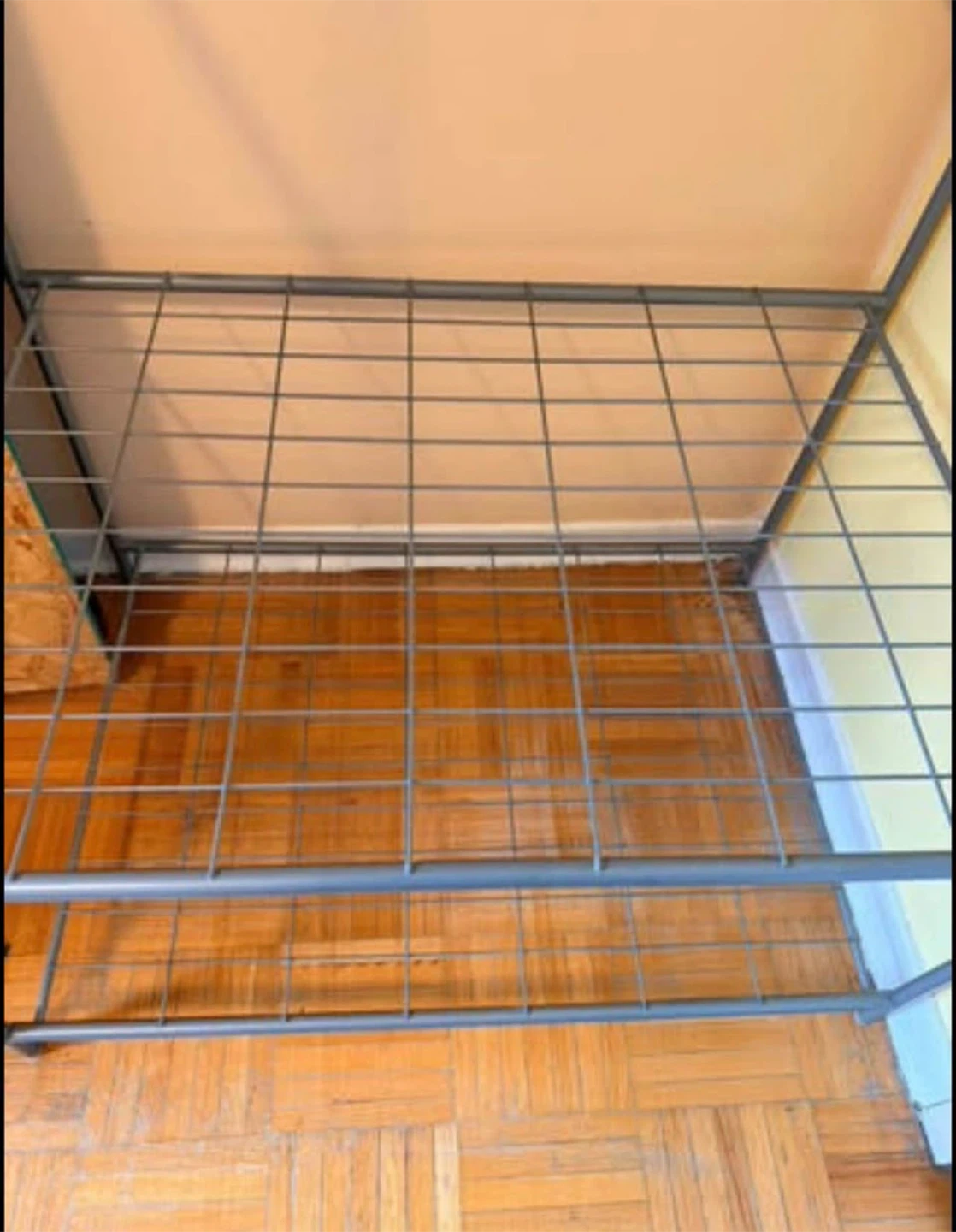 Disassembled Metal Garment Rack with Shelf - photo 3