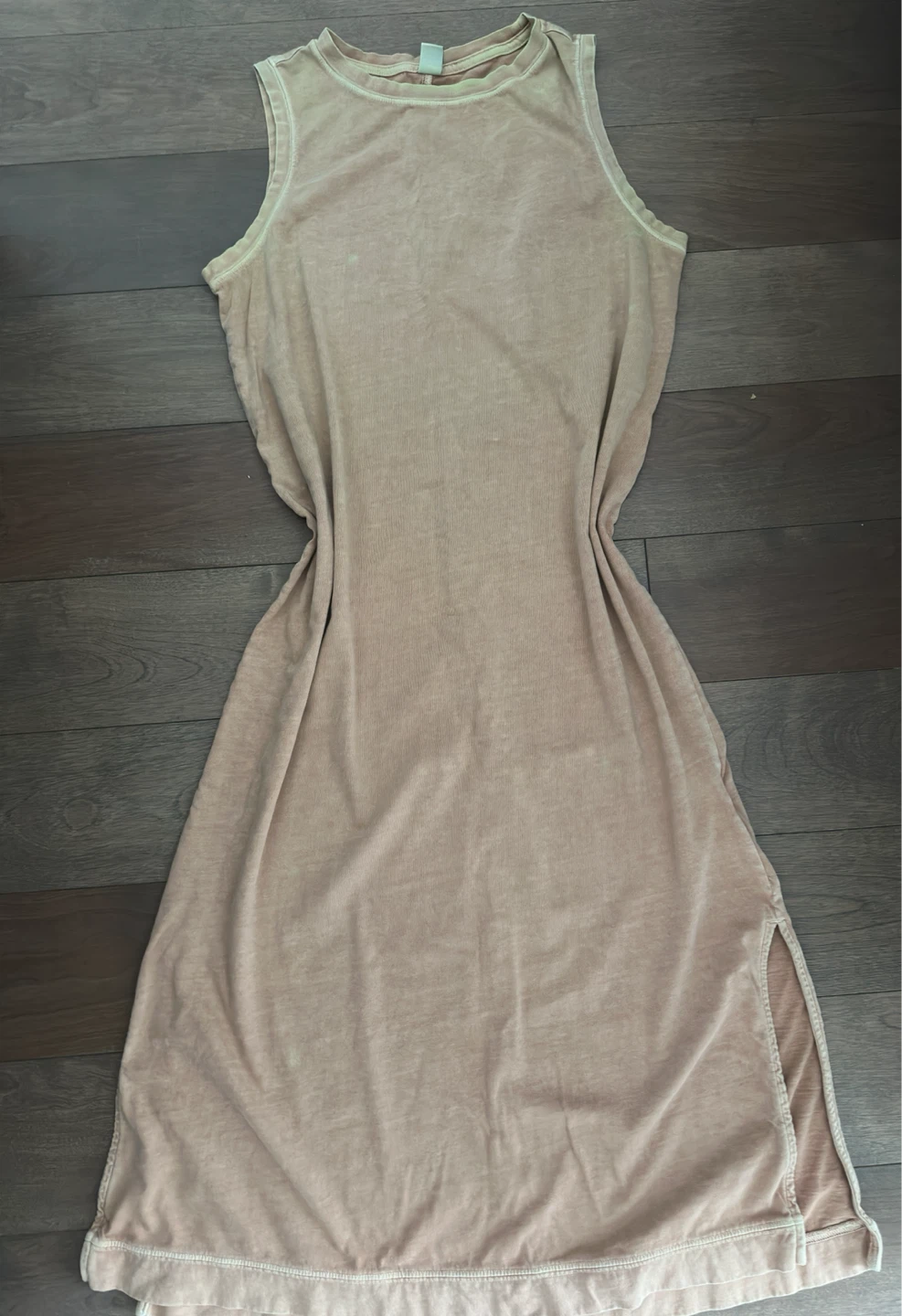 Sleeveless Tan Dress