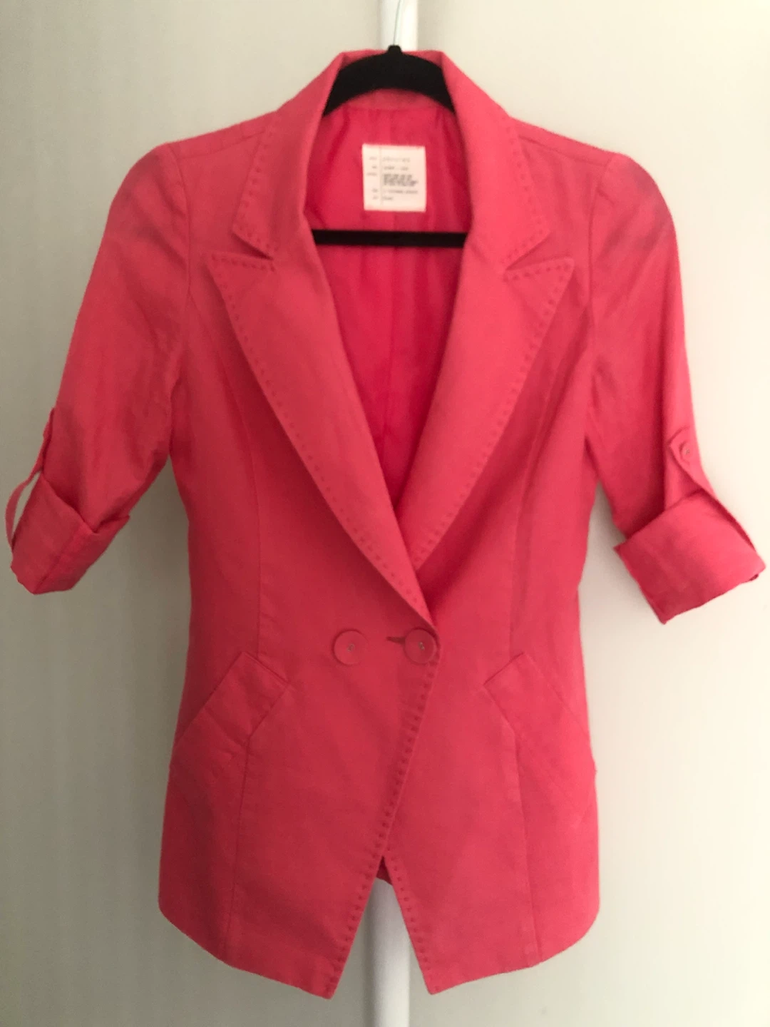 🩷Hot Pink Double-Breasted Blazer🩷 - photo 2