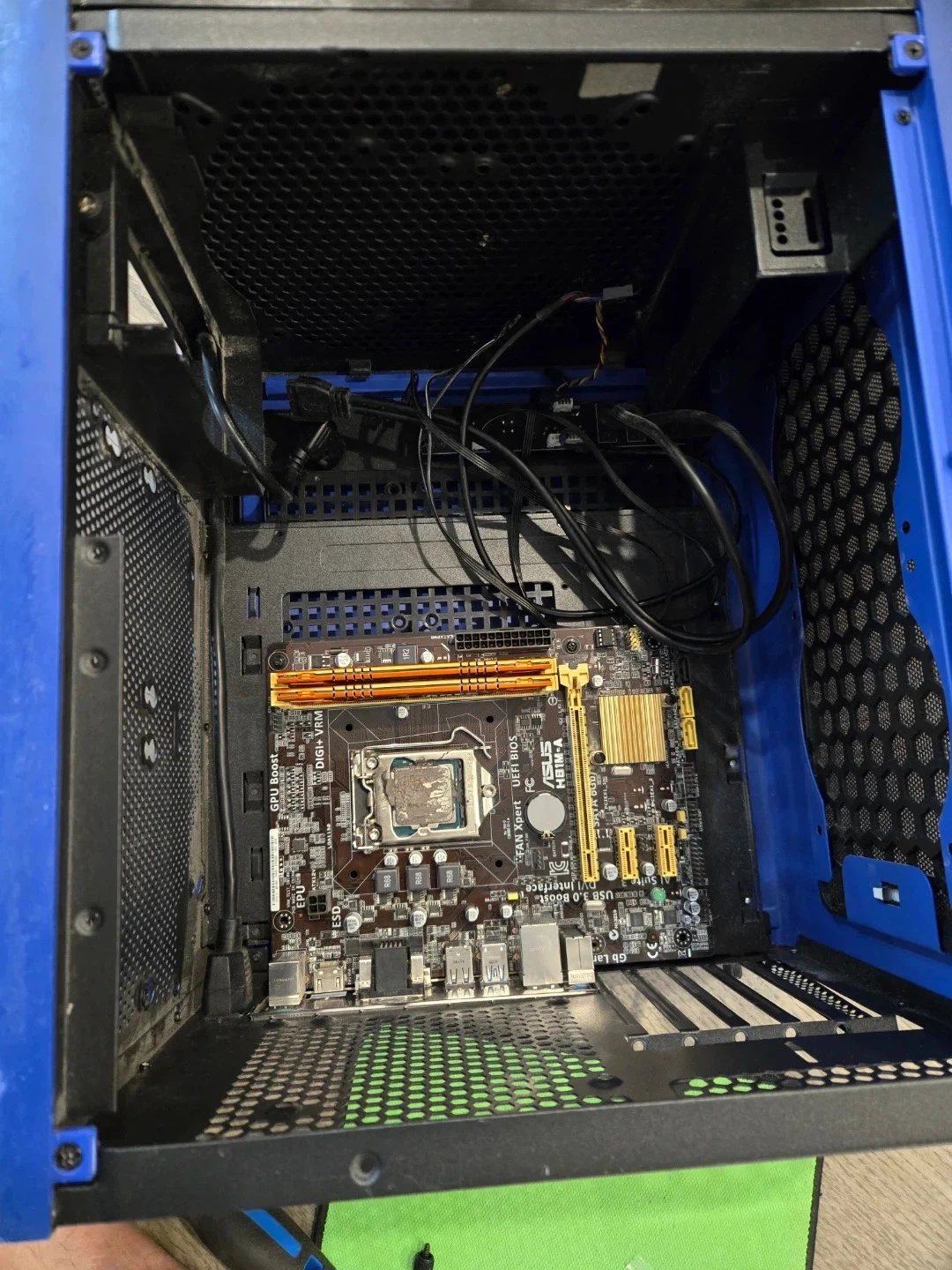 Blue PC Tower Case with Handle - photo 3