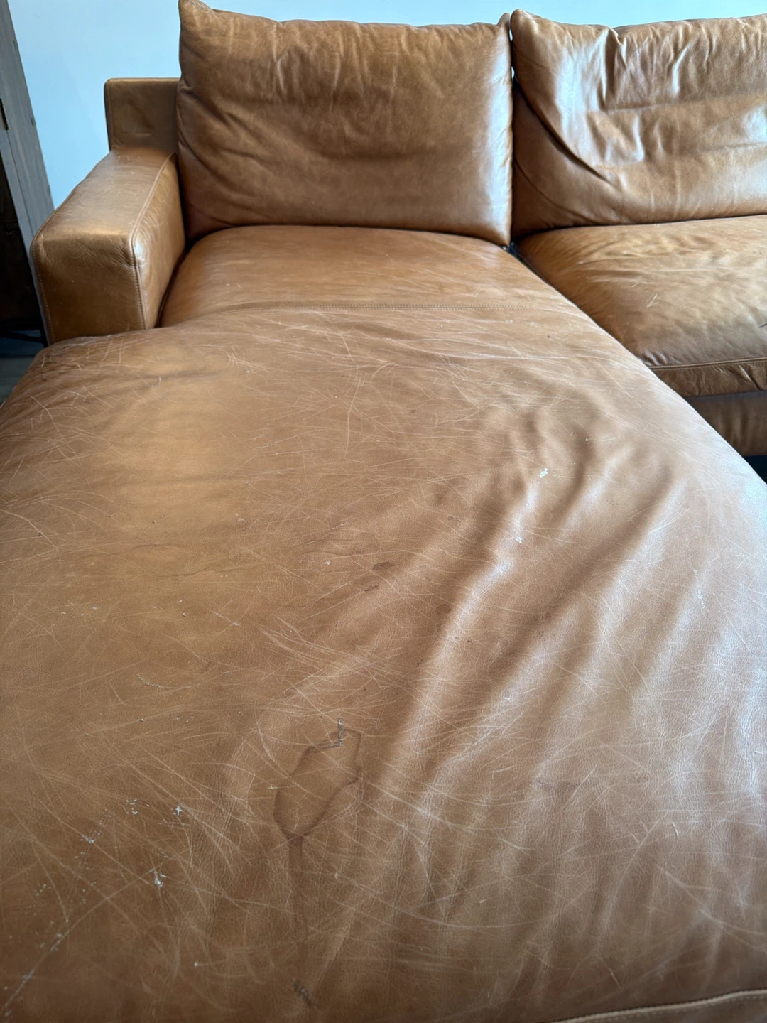 Interior Define Sloan U-Shaped Sectional Sofa - Pecan and Brass - photo 2