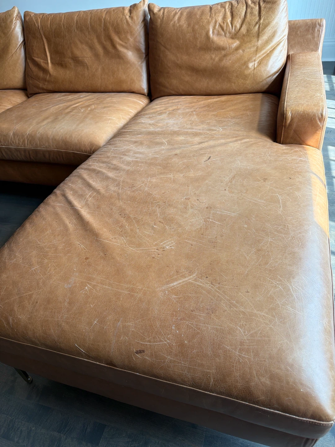 Interior Define Sloan U-Shaped Sectional Sofa - Pecan and Brass - photo 4