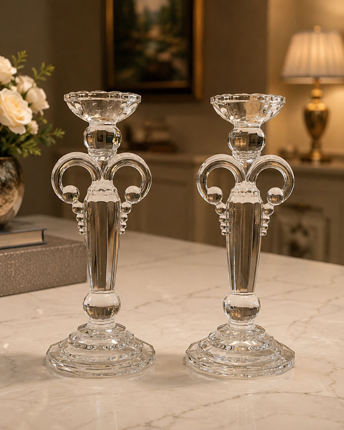 Crystal Candlesticks - Pair - photo 2