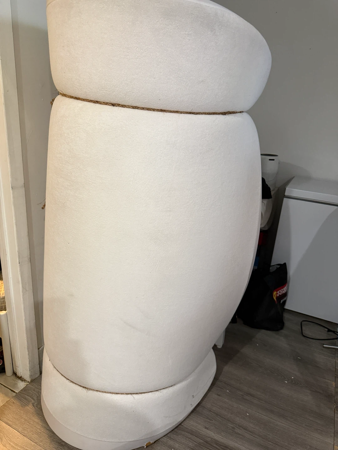 White Swivel Accent Chair