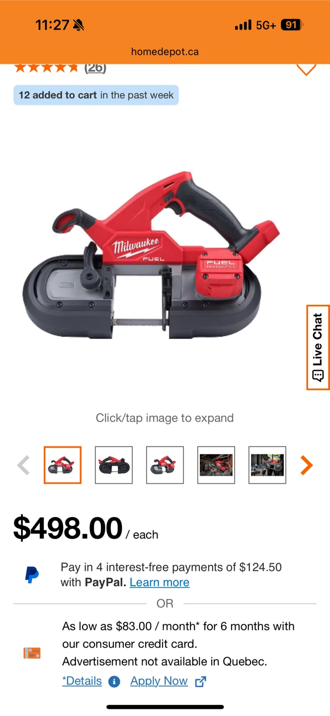 Milwaukee M18 FUEL Brushless Band Saw - photo 5