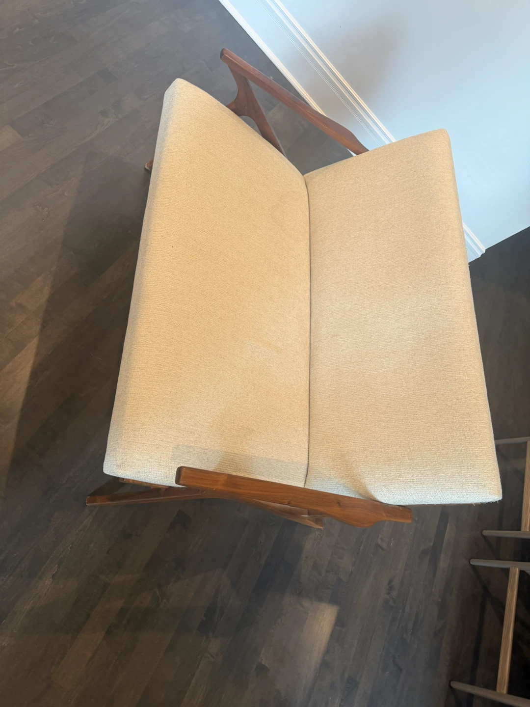 Crate and Barrel Peal Cavett Mid-Century Modern Style Loveseat - photo 2