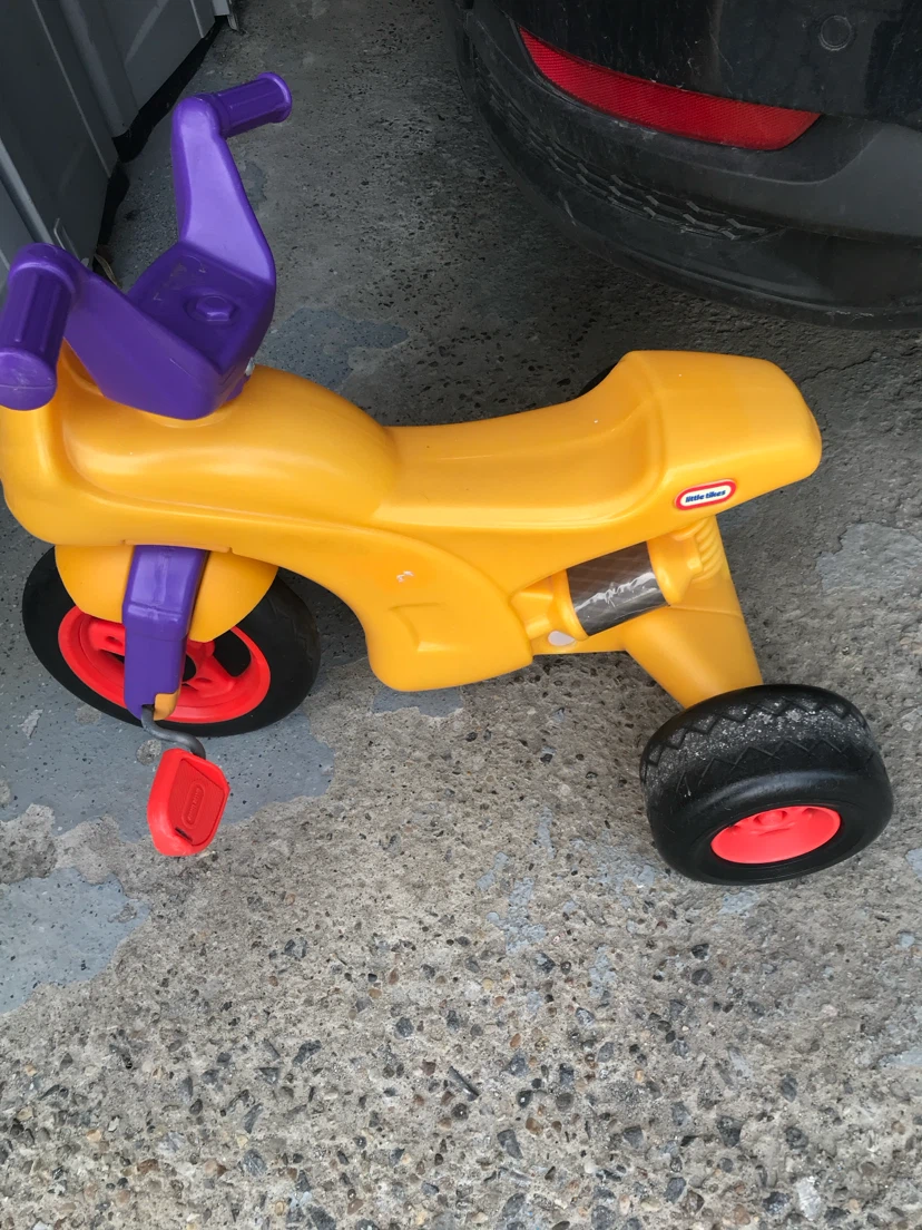 Little Tikes Yellow and Purple Tricycle