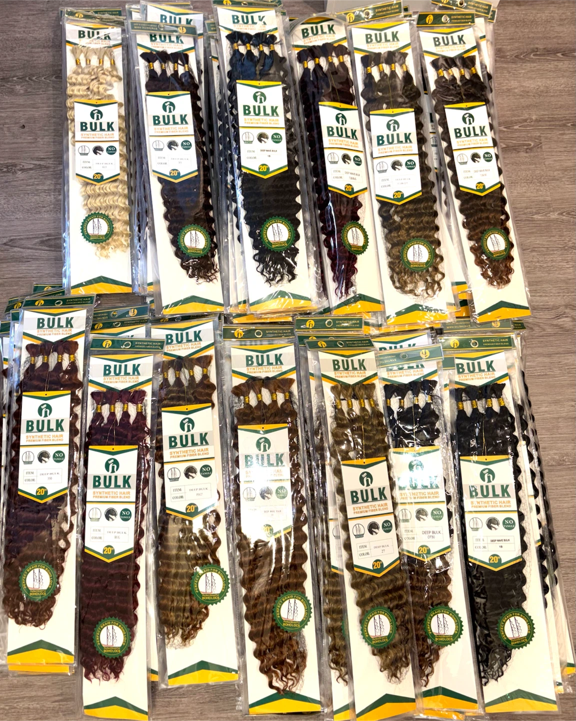 Bulk Deep Wave Hair Extensions