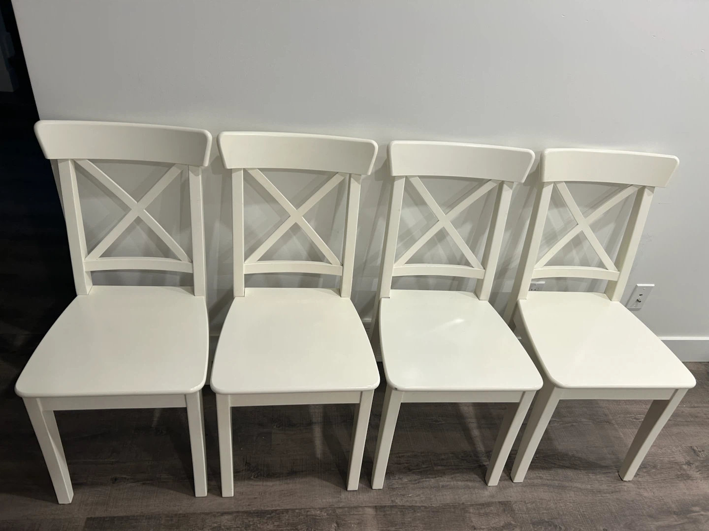Set of IKEA INGOLF chairs x4