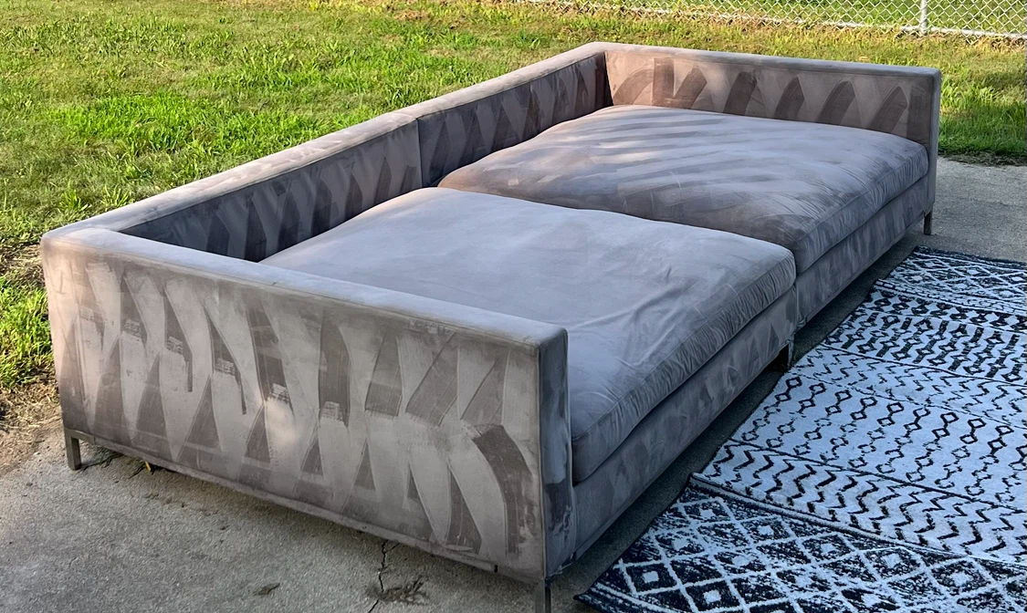 Grey Sofa Couch - photo 3
