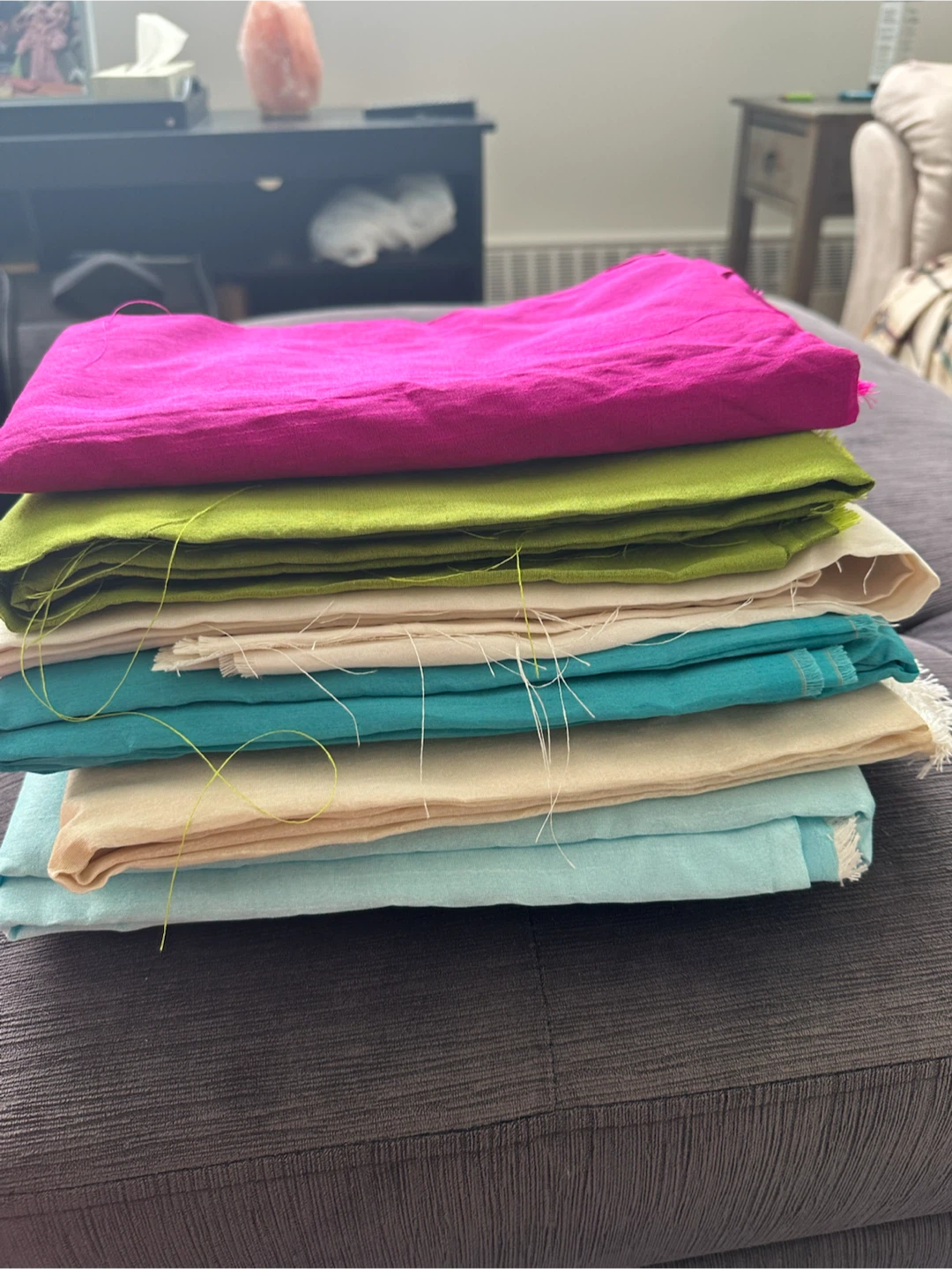 Raw Silk! Fabric bundle - assorted colors