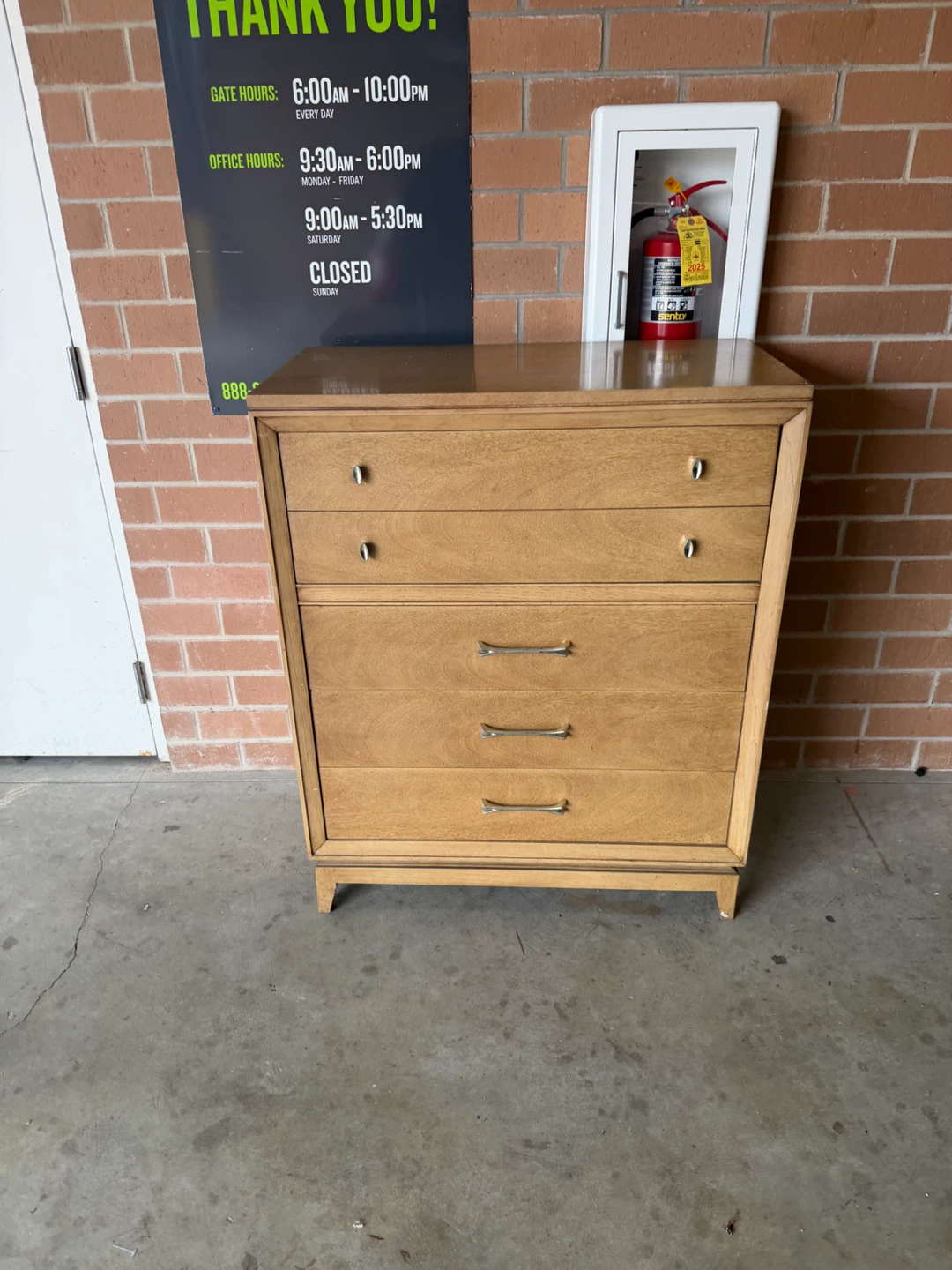 Mid-Century Modern Tallboy Dresser - photo 3