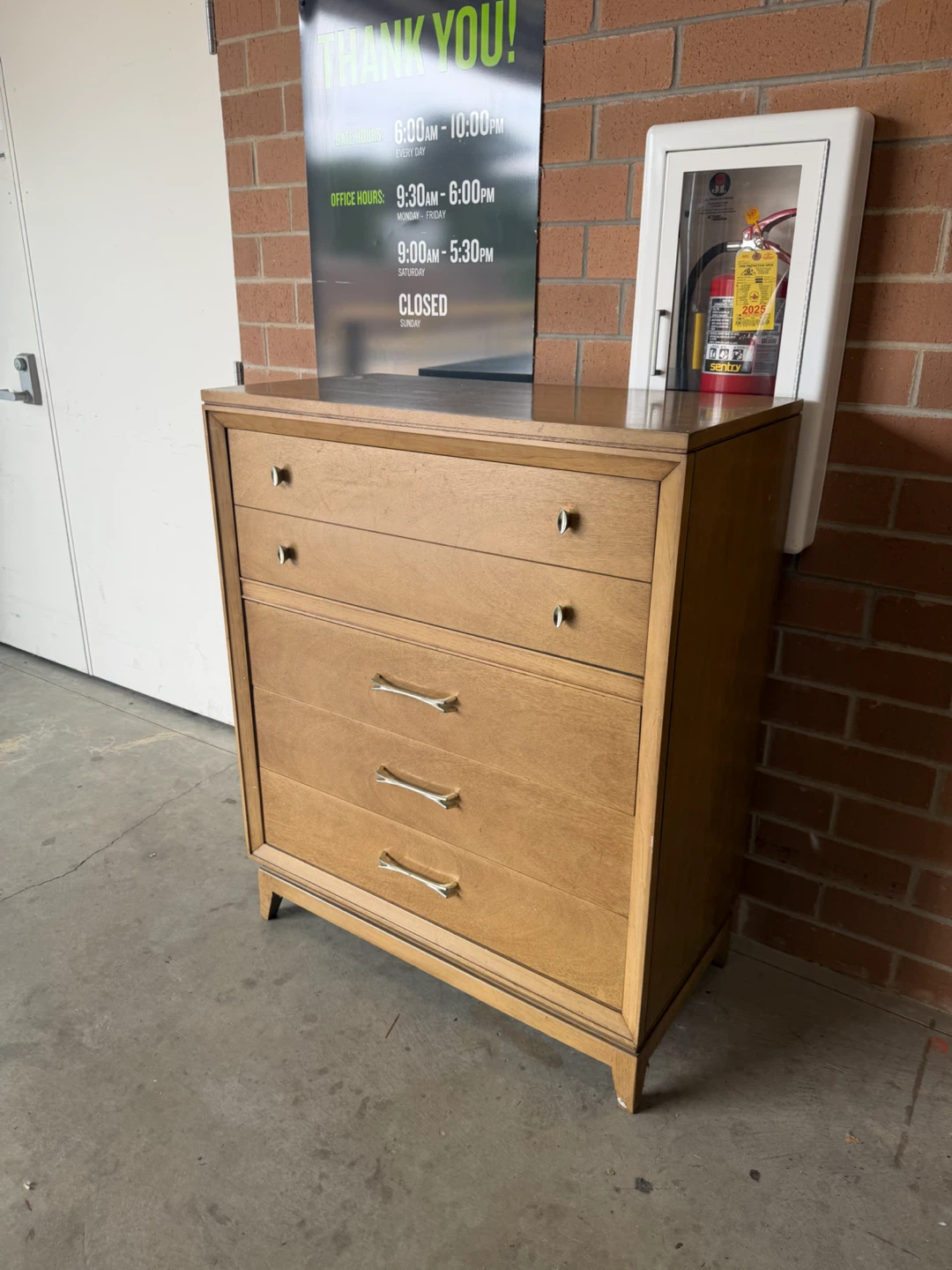 Mid-Century Modern Tallboy Dresser - photo 4