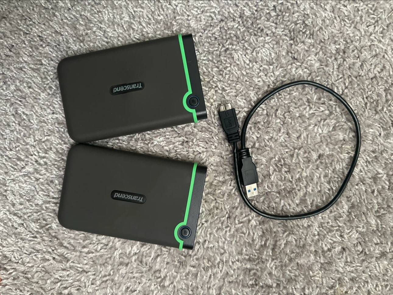 Transcend External Hard Drives (2x) with USB Cable