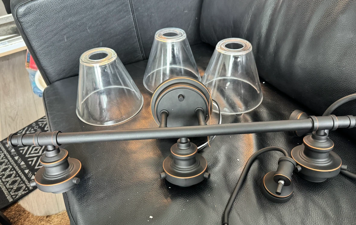 Dark Bronze Vanity Light Fixture