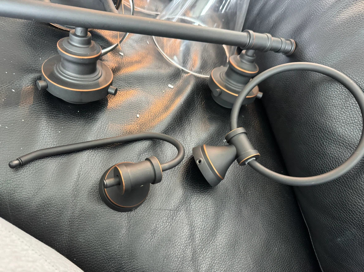 Dark Bronze Vanity Light Fixture - photo 2