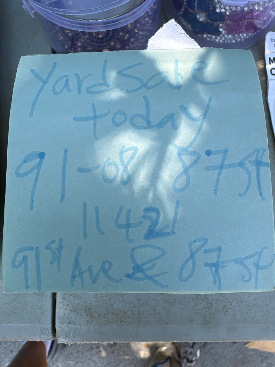 Yard Sale Today!