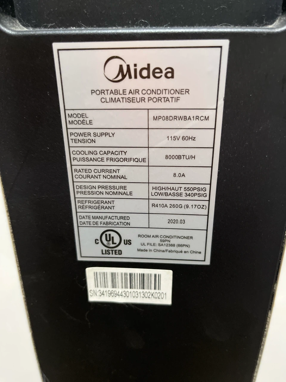 Midea Portable Air Conditioner - photo 2