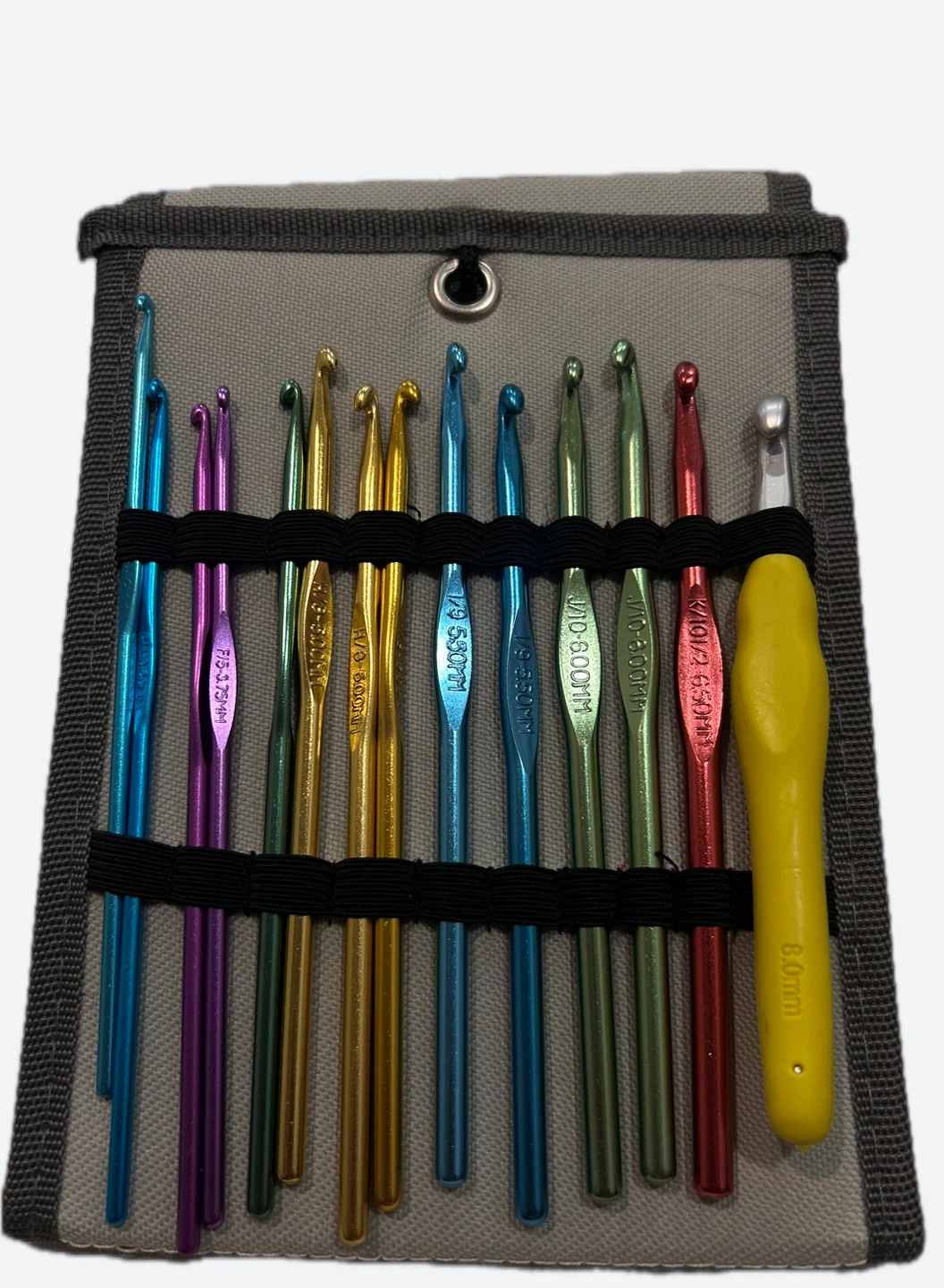 Crochet hooks with case