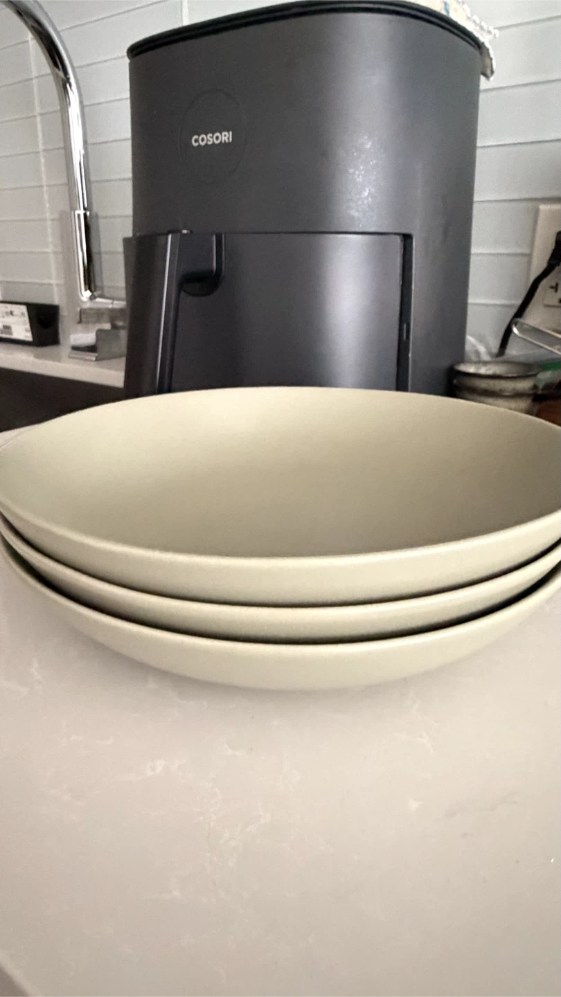 IKEA Stoneware Pasta Bowls (Set of 4) – Sage Green