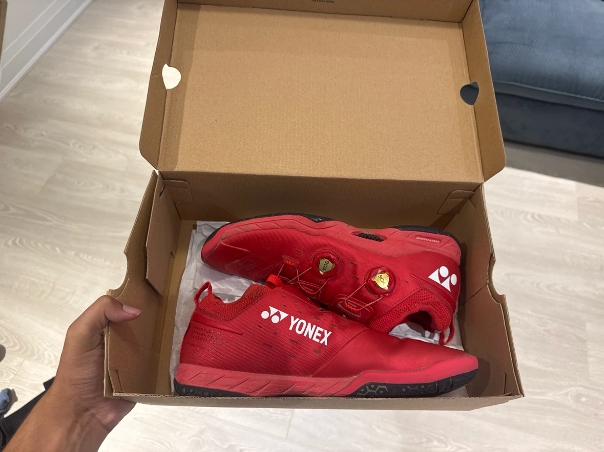 Yonex Red Badminton Shoes