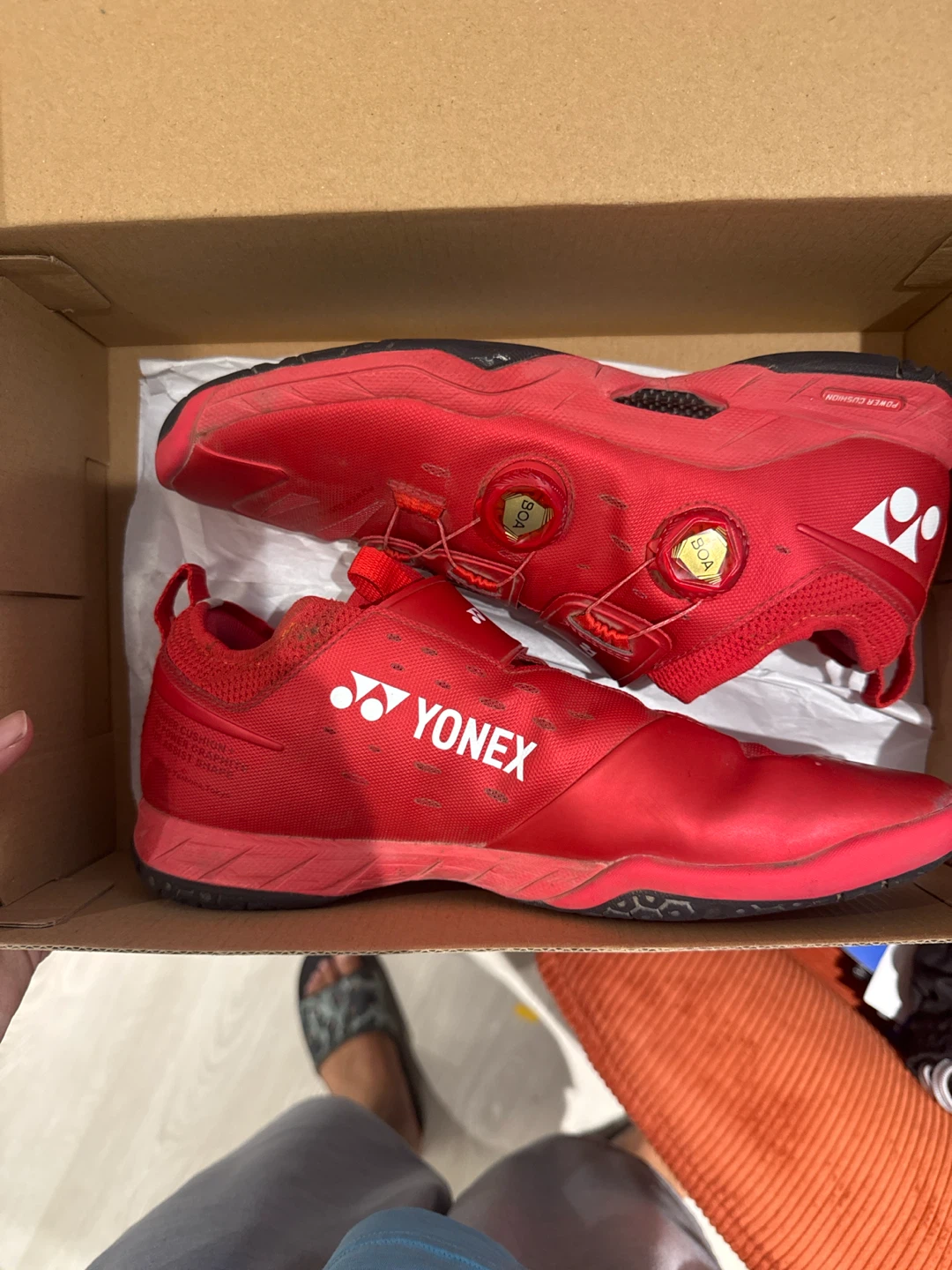 Yonex Red Badminton Shoes - photo 2