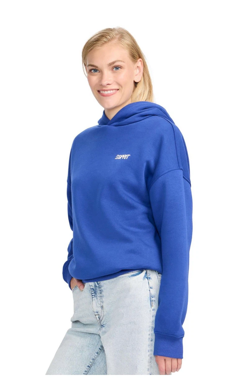 ESPRIT Women’s Oversized Logo Sweatshirt Hoodie, Retro 80s Viral - photo 3