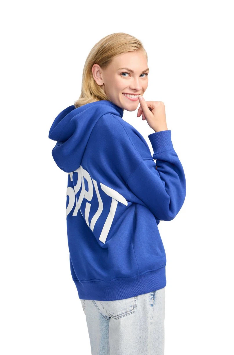 ESPRIT Women’s Oversized Logo Sweatshirt Hoodie, Retro 80s Viral - photo 4