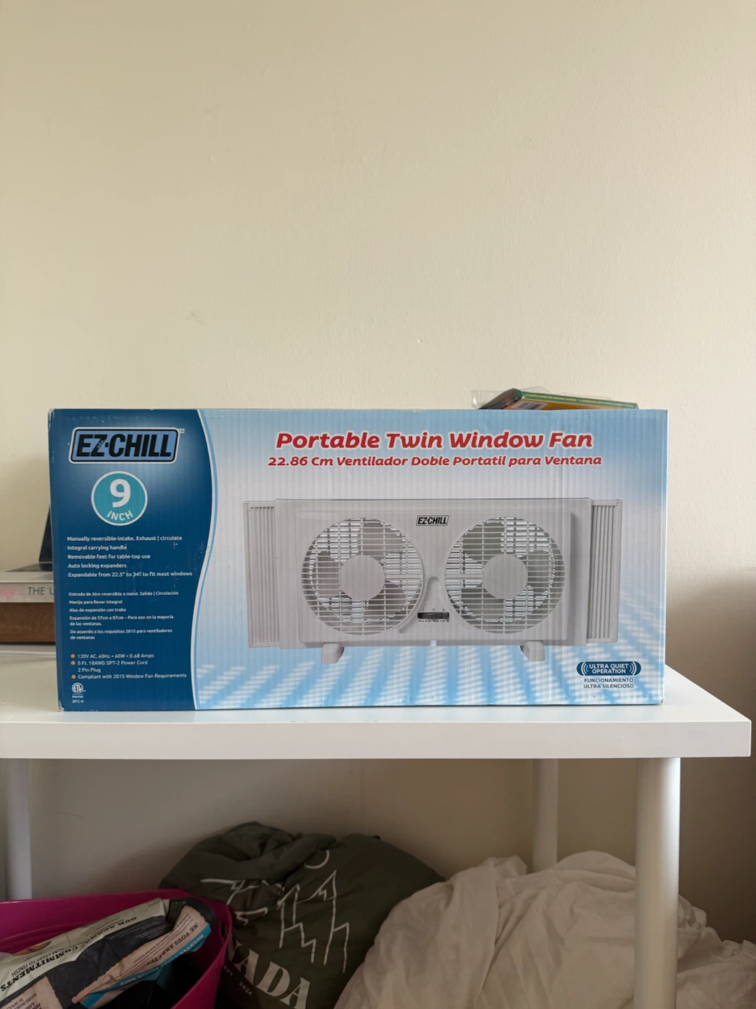 EZ-Chill Portable Twin Window Fan - 9 Inch