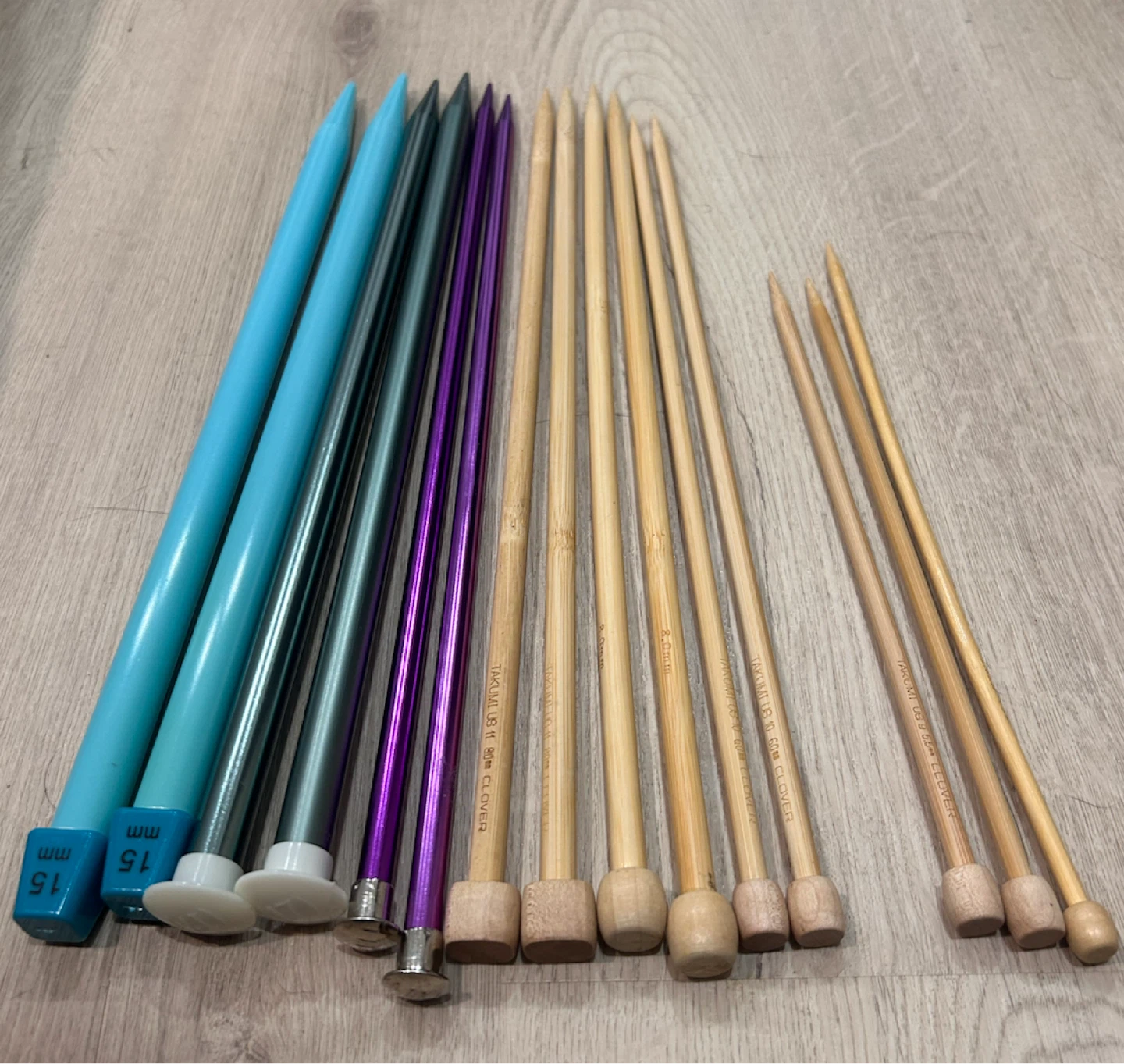 Knitting needles
