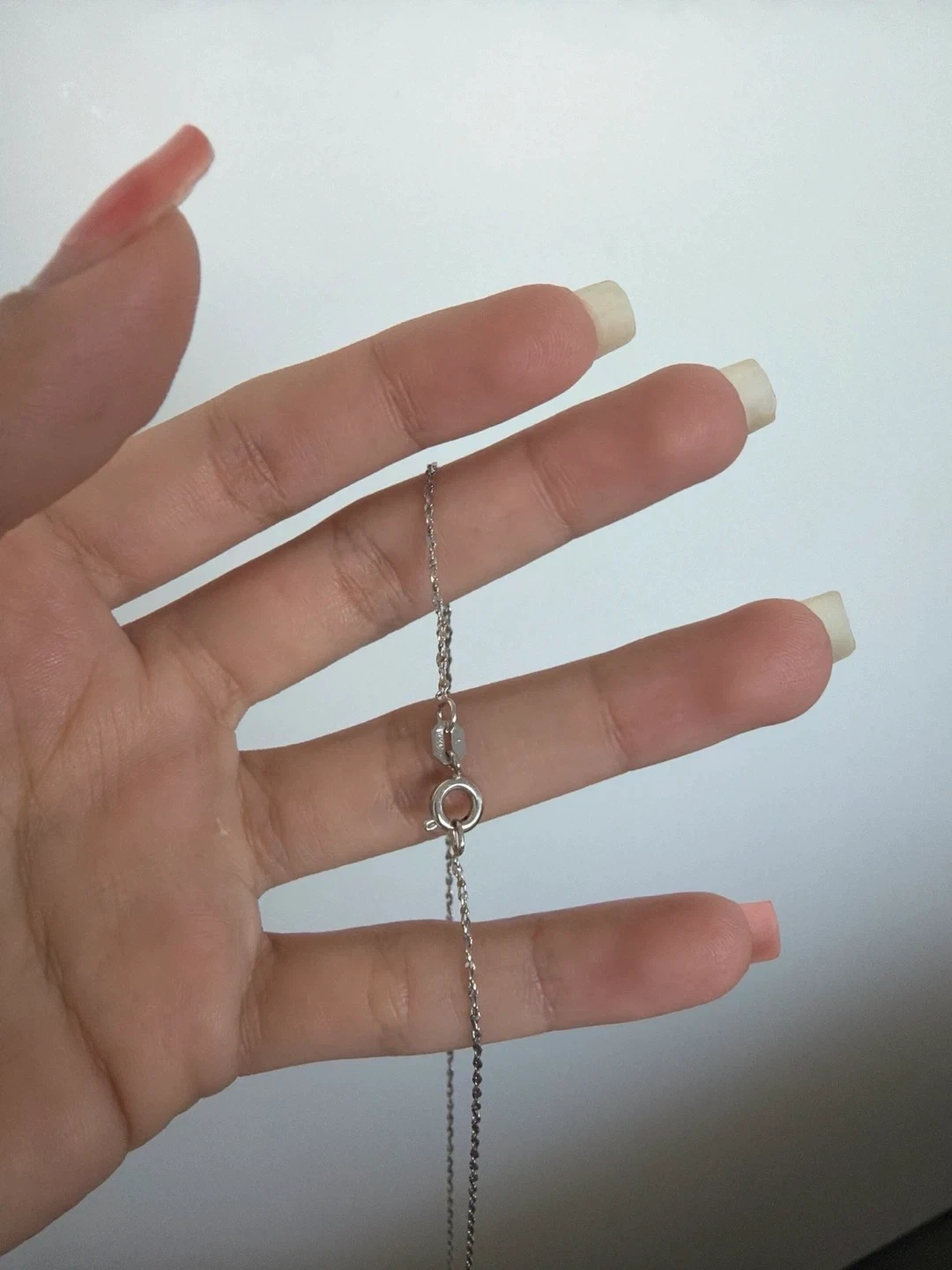 New Silver Necklace with Triangle Pendant - photo 3