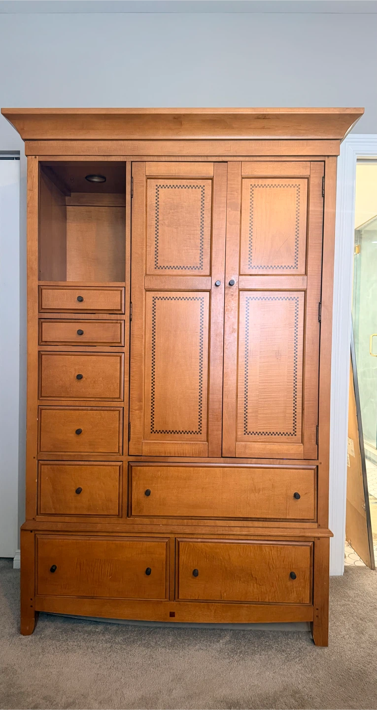 Upright Armoire, Solid Wood