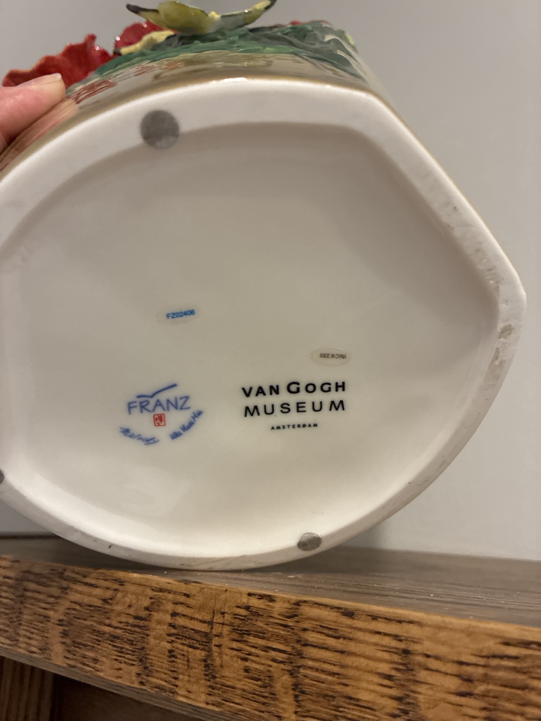 Franz Van Gogh Museum "Poppies and Butterflies" Vase - photo 2