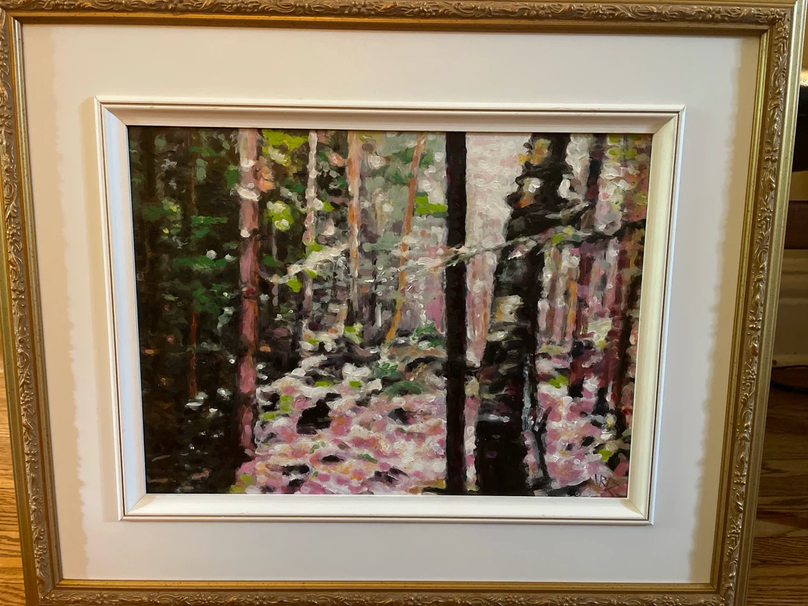 Forest Clearing Oil Painting 12x16