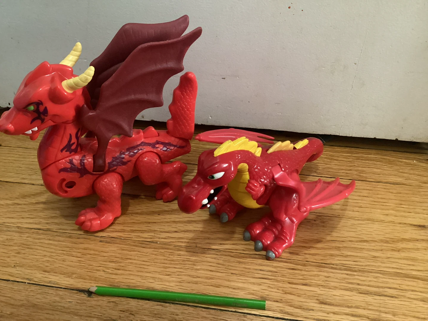 Red Dragon Toys (2) and bonus blue Dragon - photo 2