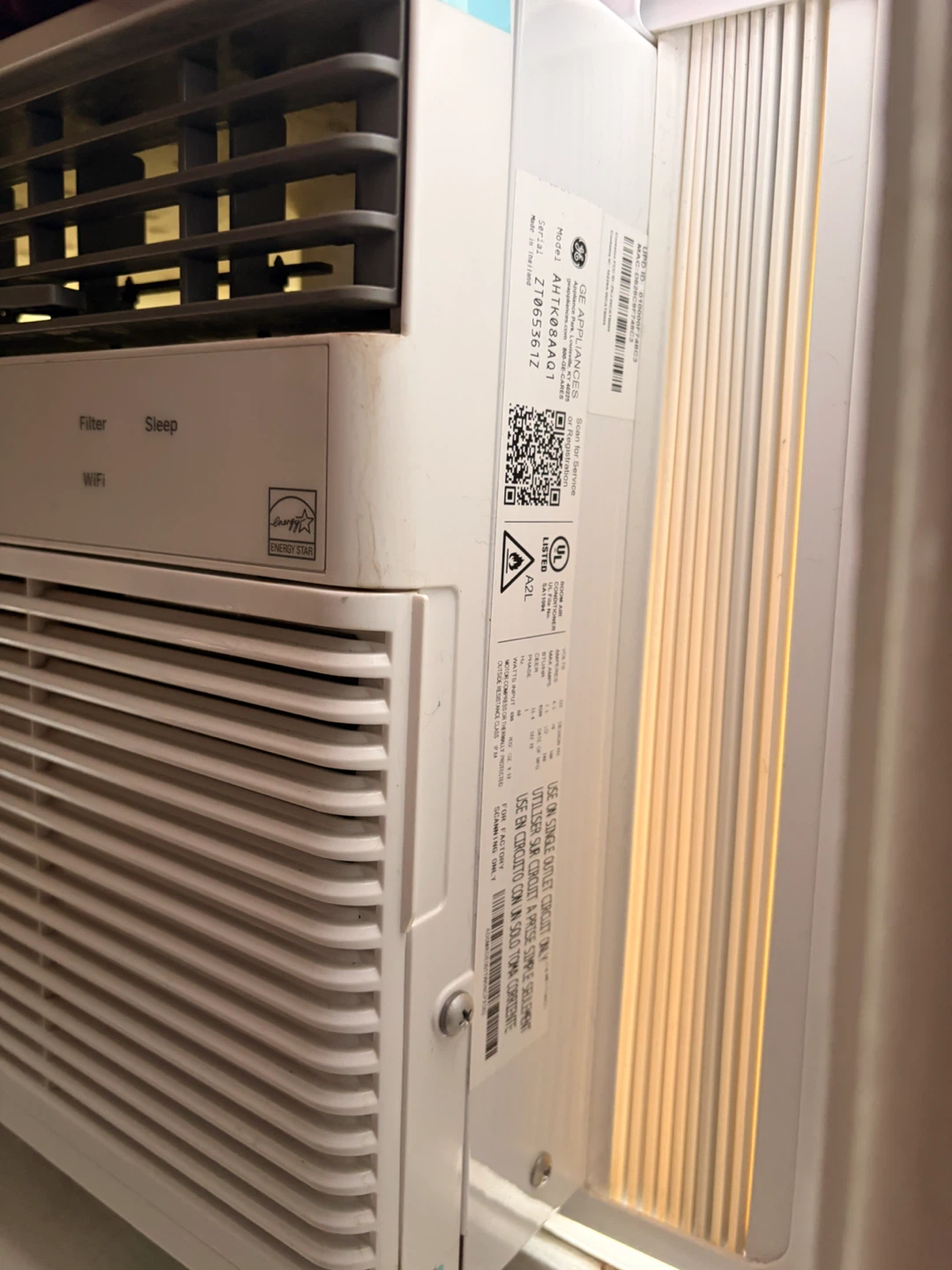 GE 8,000 BTU Smart Wi-Fi Window Air Conditioner + Remote ❄️ - photo 2