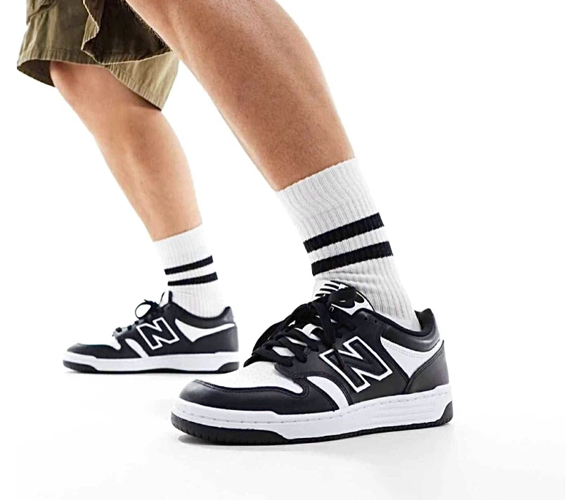 New Balance Mens 480 Panda Sneakers Size 10, 11 Leather Shoes - photo 2