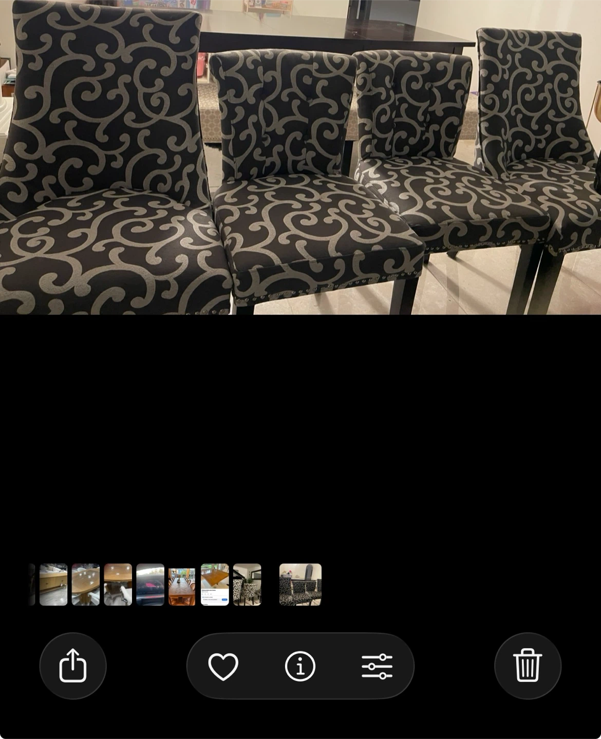 4 Beautiful Fabric Dining Chairs - Springbank Hill - photo 2